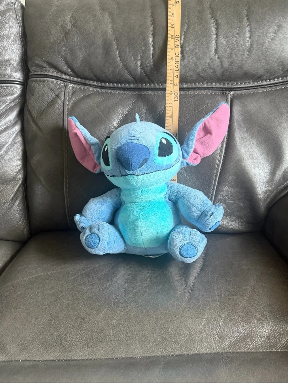 Disney Blue Stitch Plush with Pink Inner Ears